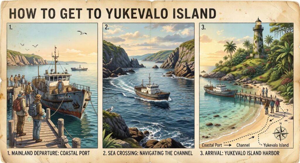 how to get to yukevalo island